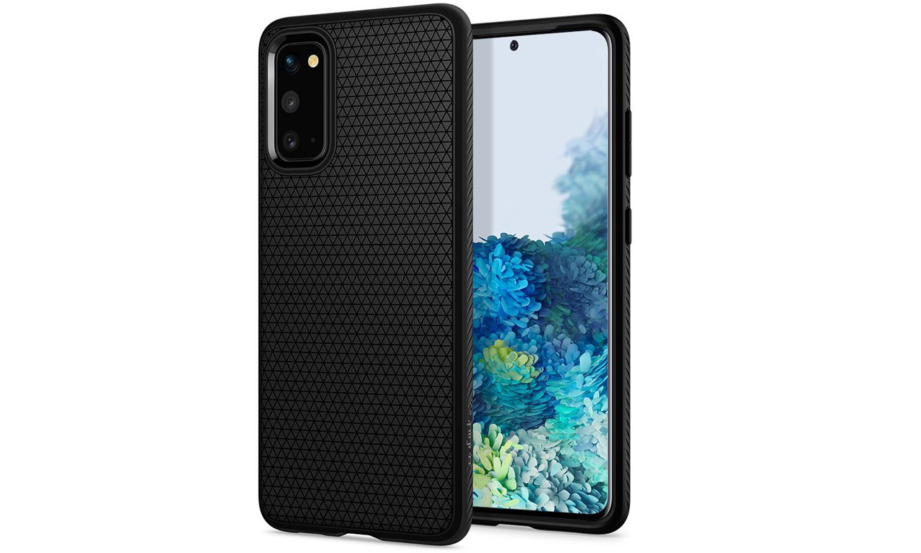 Spigen Liquid Air do Samsung Galaxy S20 czarny Etui i obudowy na